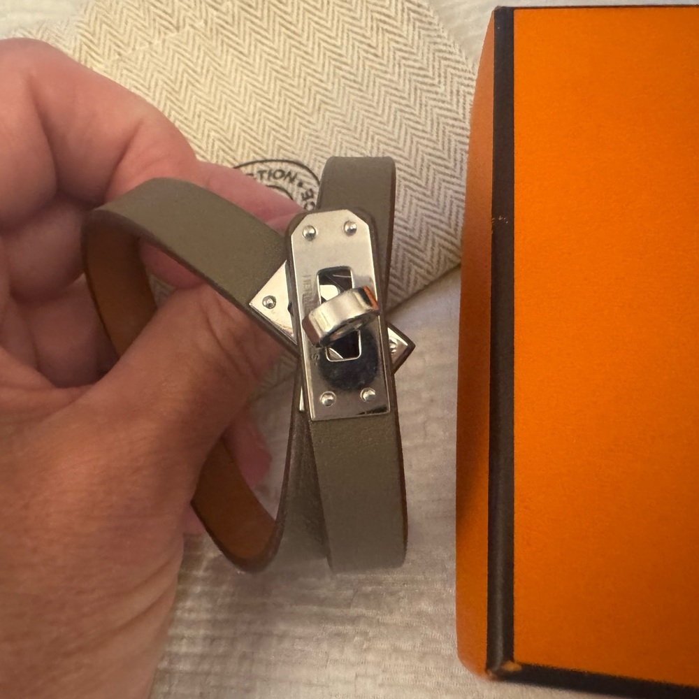 Hermes SWIFT KELLY  double  tour bracelet